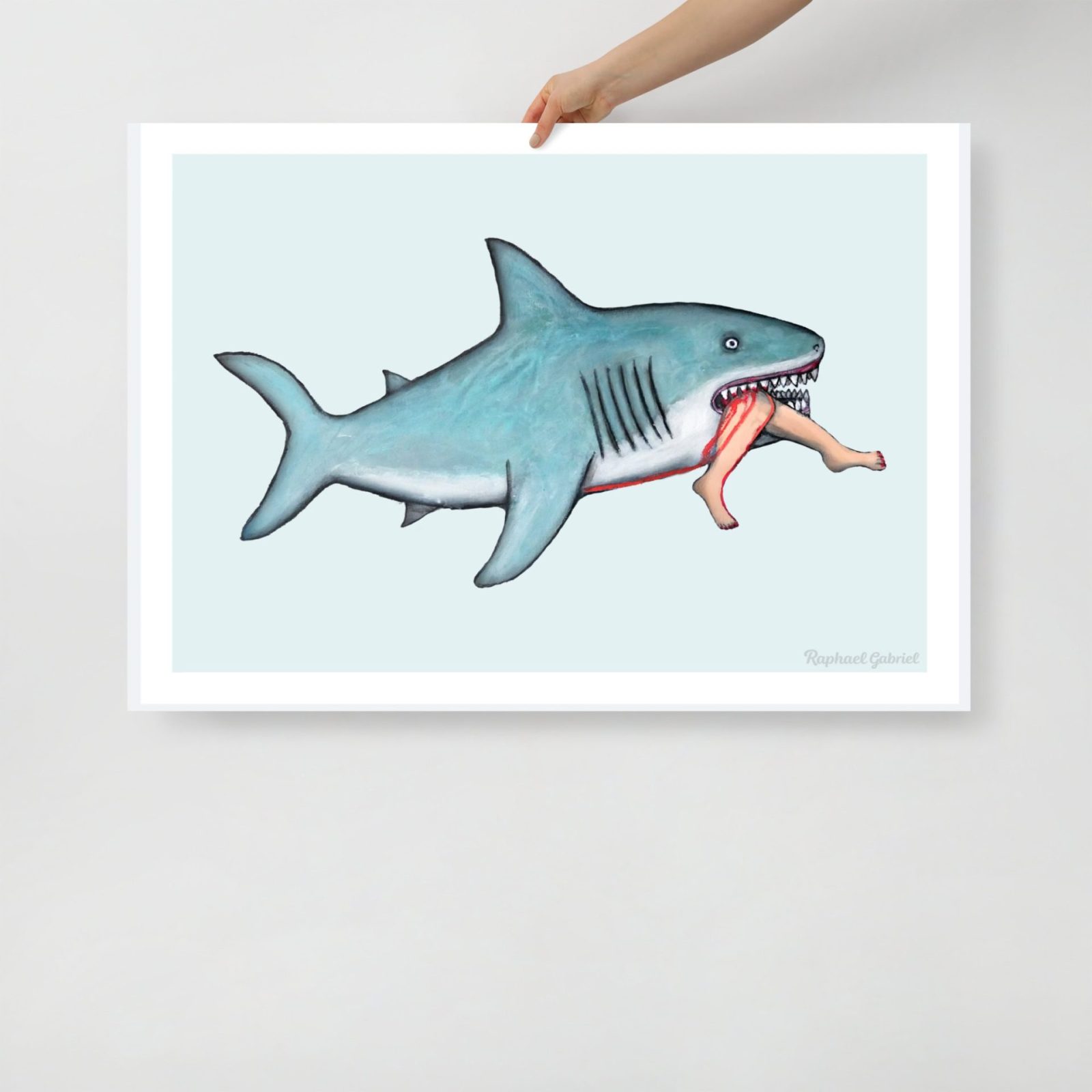 "EATEN BY SHARK" Print - Image 2