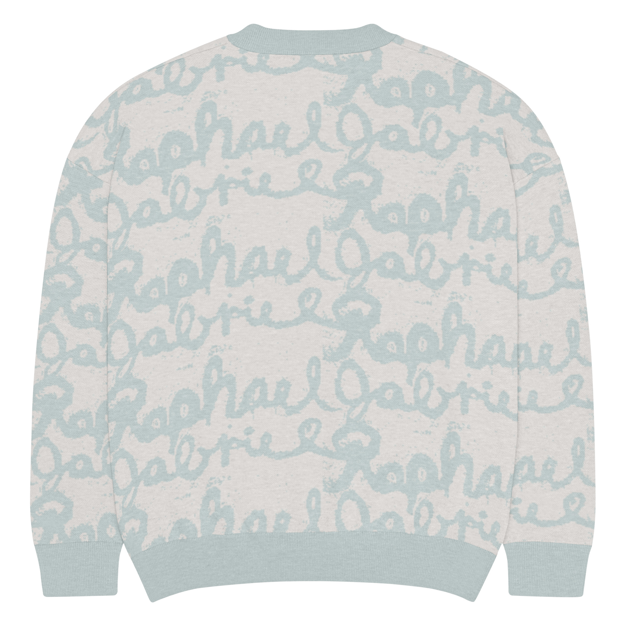 Relaxed fit knitted crew neck sweater - Image 3