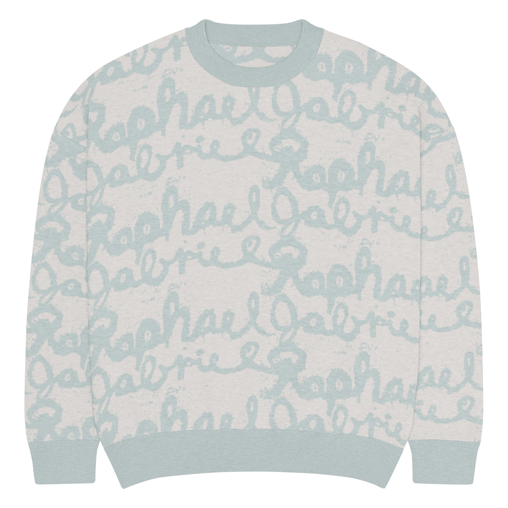 Relaxed fit knitted crew neck sweater - Image 2