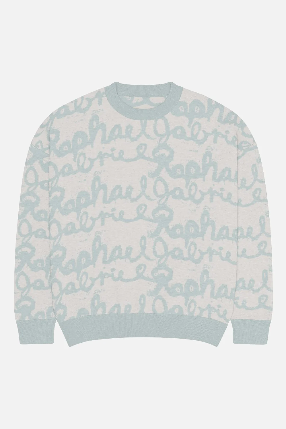 Relaxed fit knitted crew neck sweater - Image 3